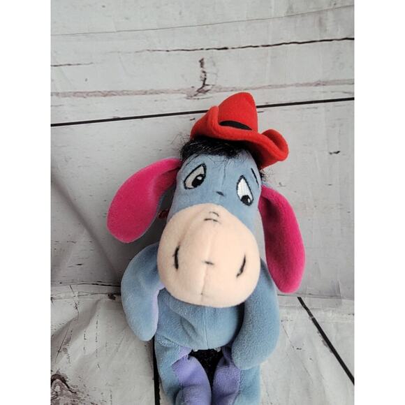 Disney Eeyore Cowboy Beanie Plush Stuffed Animal - Picture 2 of 9